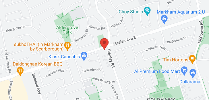 map of #107 -5005 STEELES AVE E